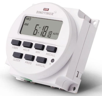 Sinotimer Digital 7 Days Programmable Timer Switch with Relay
