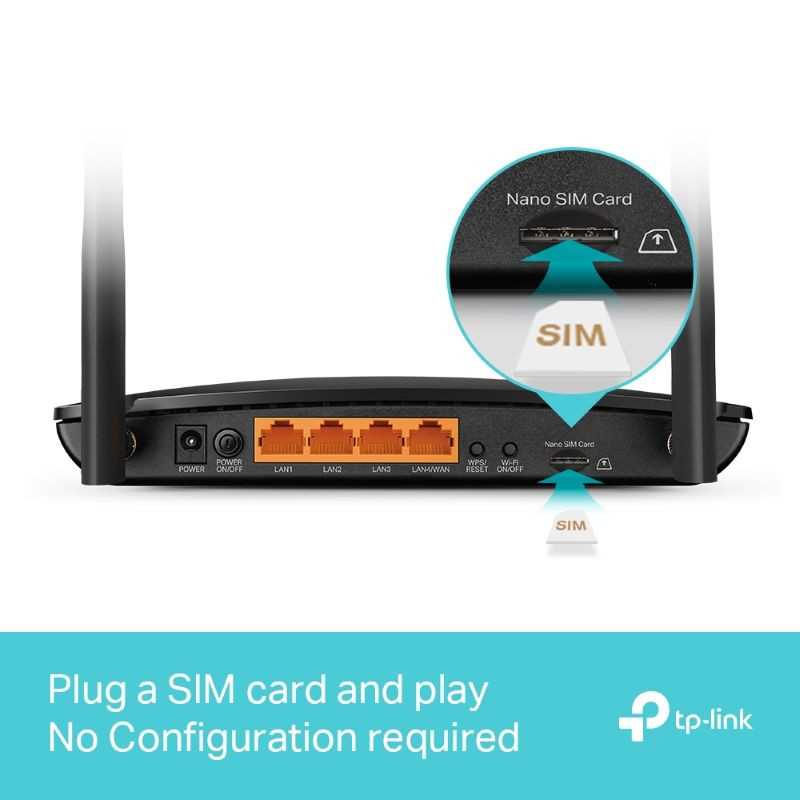 TP-Link 4G+ Cat6 AC1200 Wireless Dual Band Gigabit Router