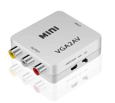 VGA2AV Mini VGA to AV Converter for PC and Audio