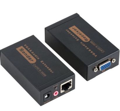 100m VGA Extender (over Cat-5e/6) with Audio Transmitter + Receiver Set