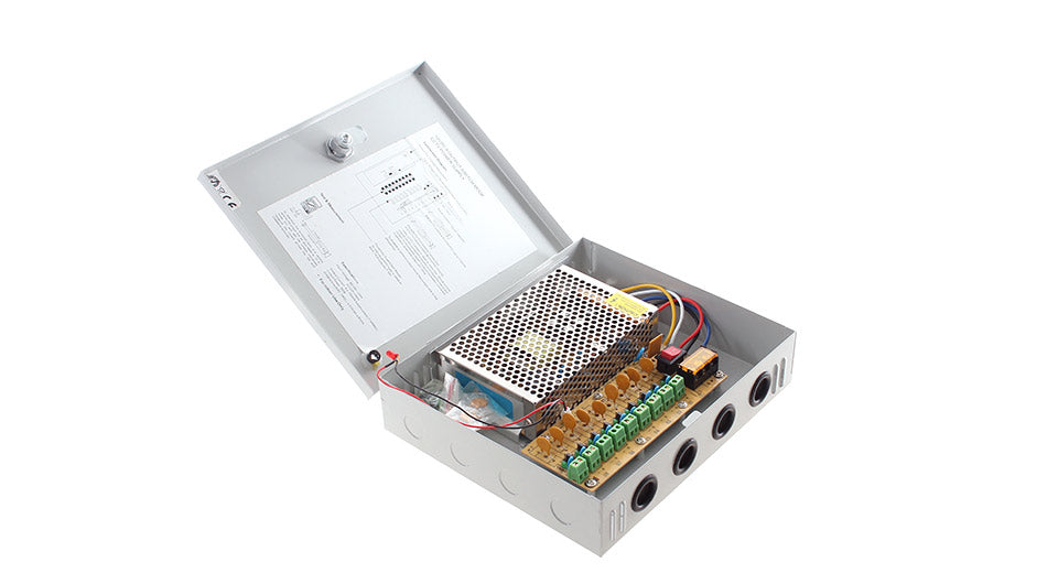 12V 10A 9 Channel Regulated Camera Power Supply