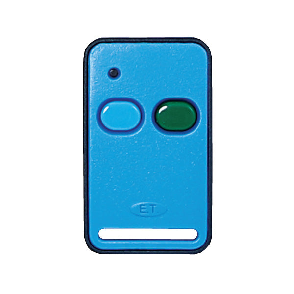 ET Blue 2 Button 434MHz Code Hopping Remote Transmitter