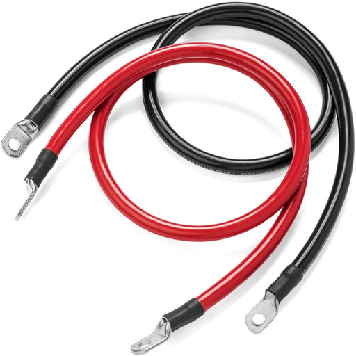 500mm Battery Inverter Connector Cable - Single Red/Black