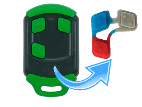Centurion Spare Rubber Buttons for Smart 3 Button Remote — SecureRite