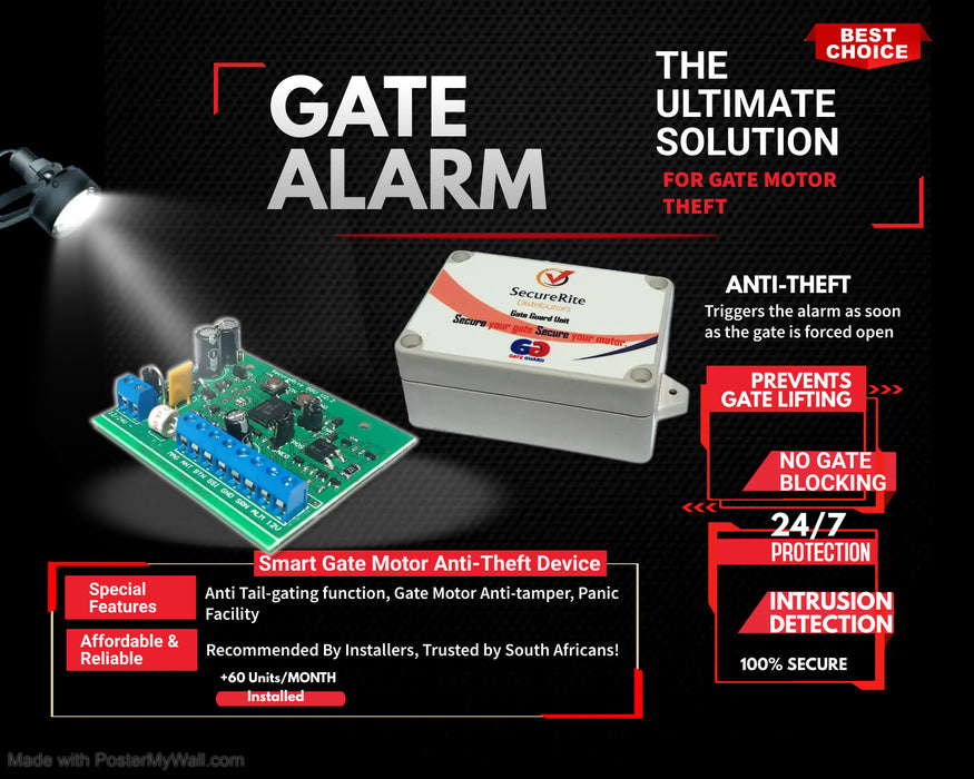 SecureRite Smart Gate Alarm for Intrusion Detection