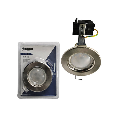 Bright Star DL997 Satin Chrome Cool White 81mm Fixed Downlight