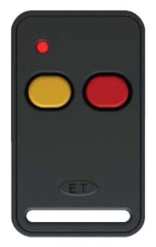 ET Blue 2 Button 404MHz Code Hopping Remote Transmitter