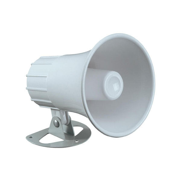 White siren horn for alarm and emergency