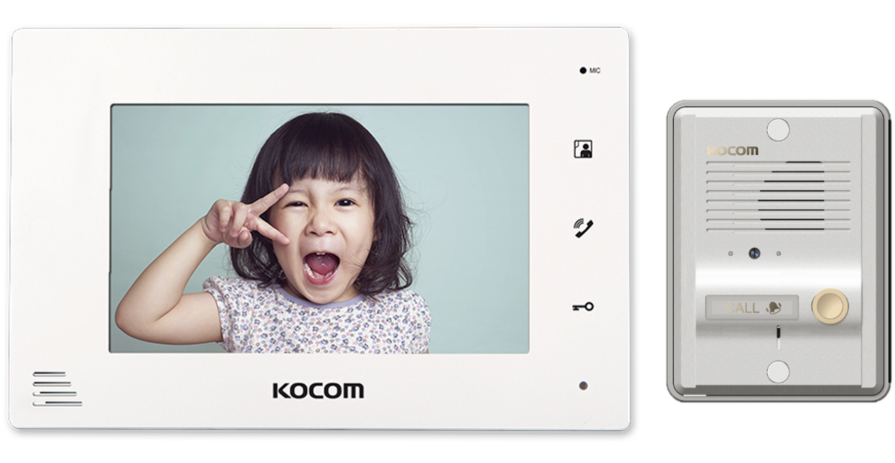 Kocom 7 Inch Colour LCD Video Intercom - KCV-374/KC-MC24