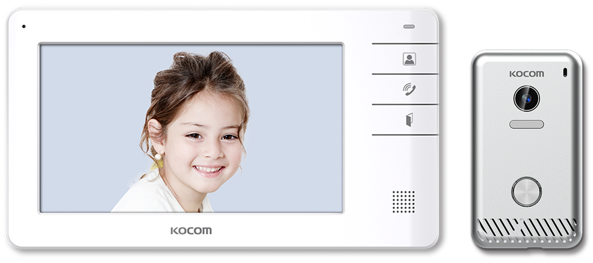 Kocom 7 Inch Colour LCD Video Intercom - KCV-S701EB/KC-S81M — SecureRite