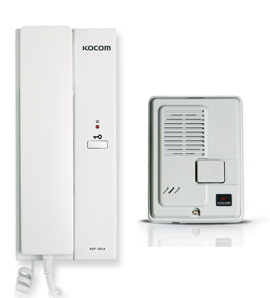 Kocom 6V Audio Intercom Kit- KDP-601D/DS-2D