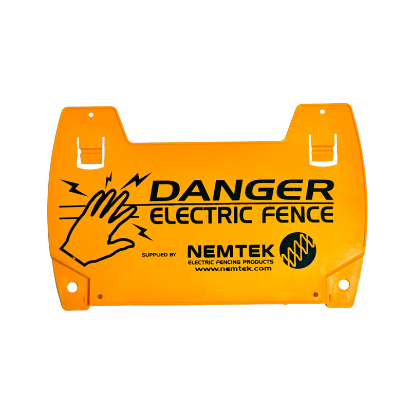Nemtek Electric Fence Warning Sign