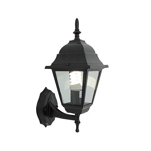 Eurolux O14B Black Wall Lantern