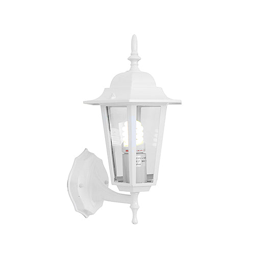 Eurolux O15W White Wall Lantern