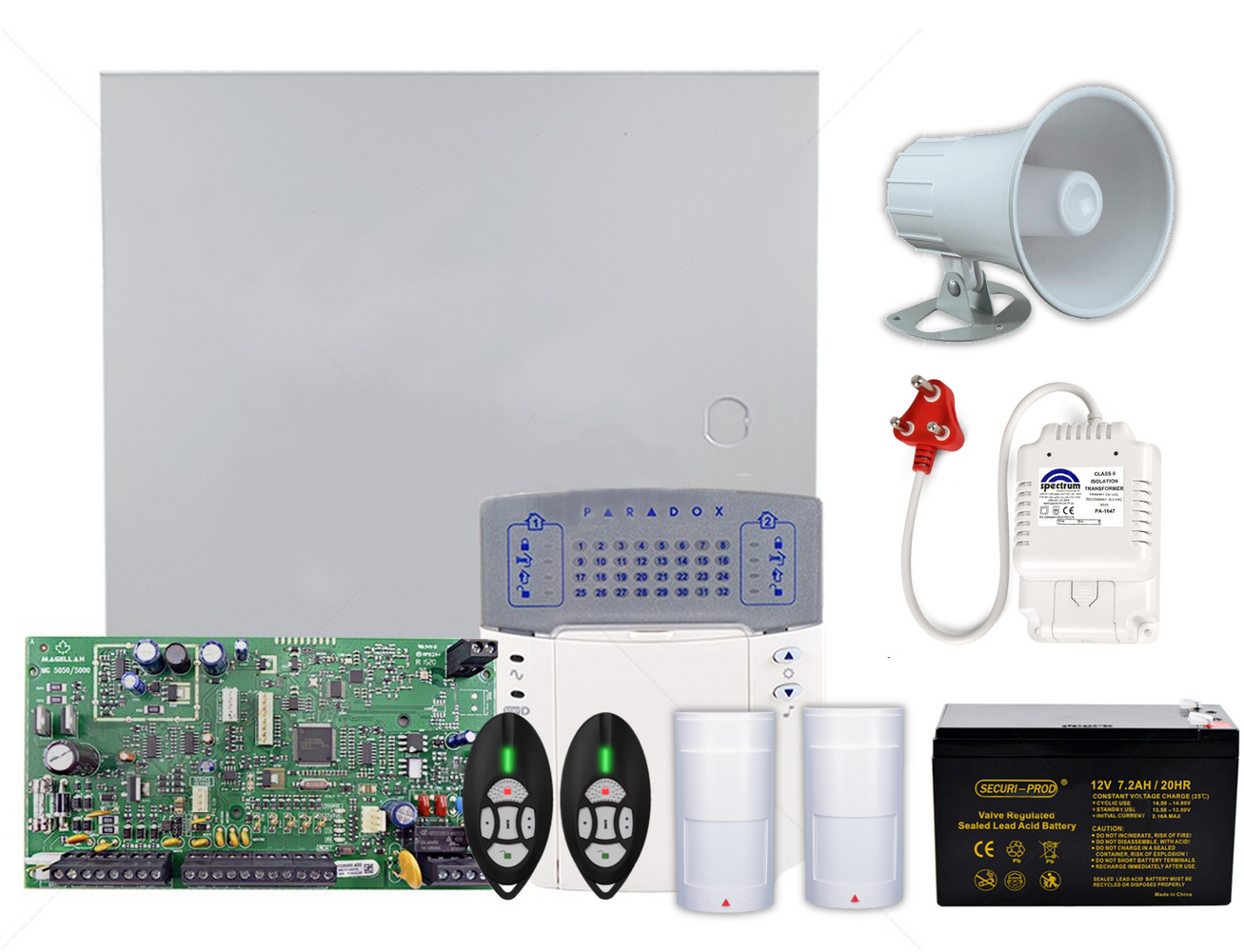 Paradox MG5050 K32 LED Keypad 2xPMD2 Full Kit - SecureRite
