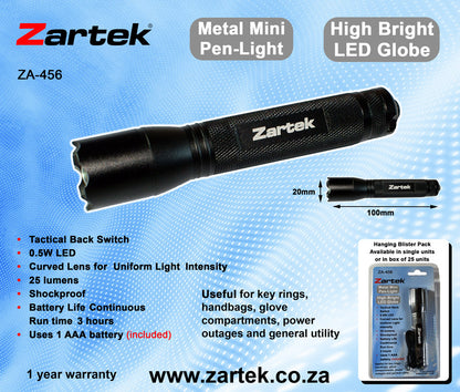 Zartek ZA-456 LED Torch Flashlight