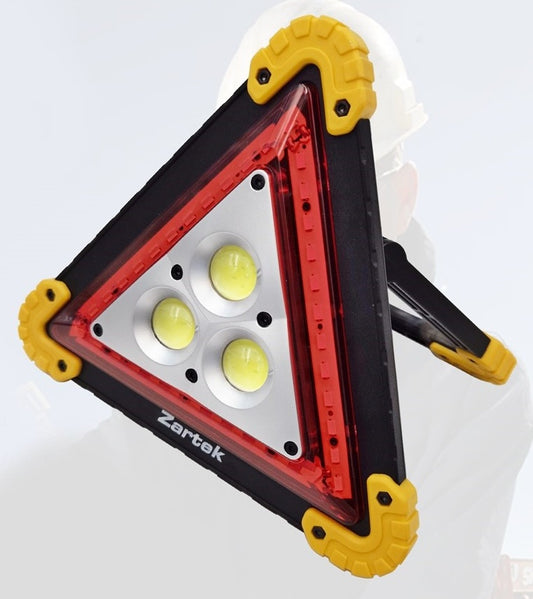 Zartek ZA-840 10.8W USB Rechargeable LED Worklight with RED Warning Lights