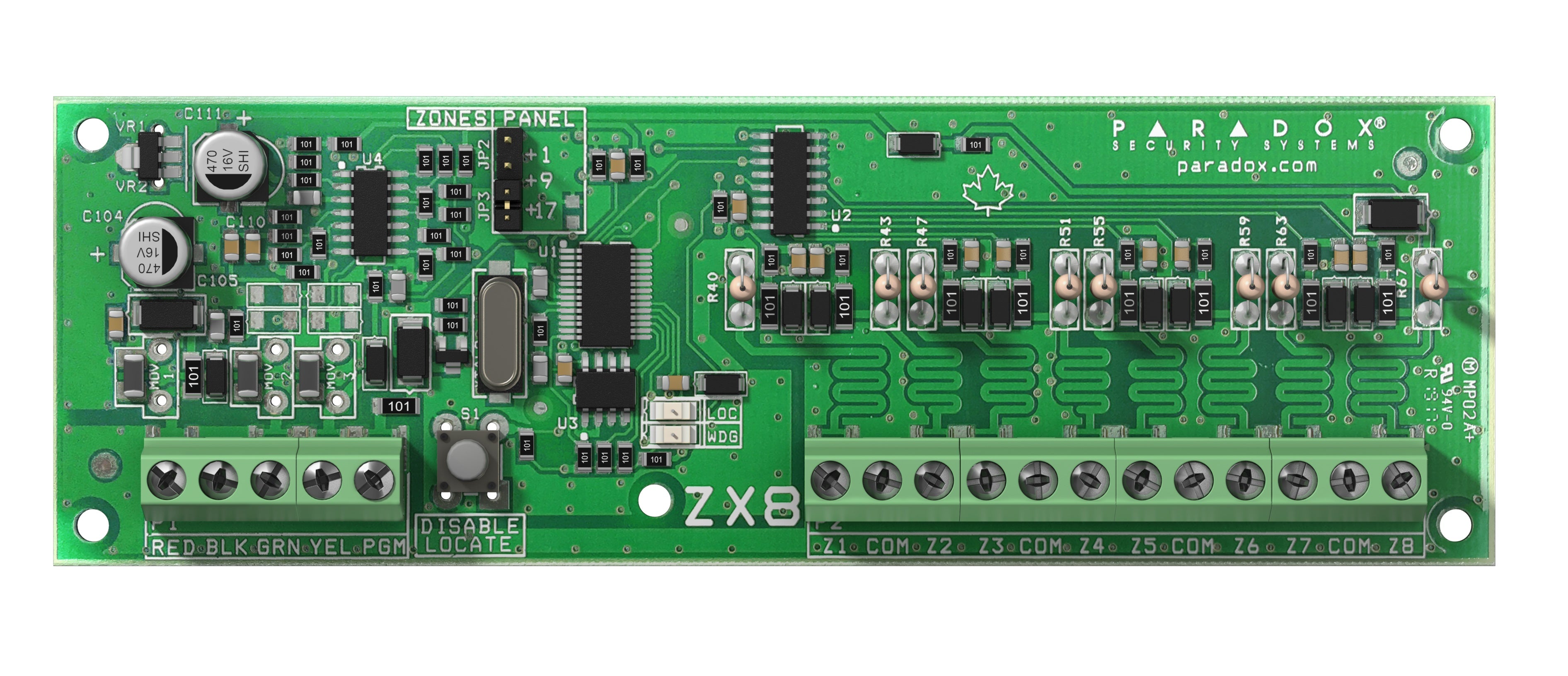 Zone Expander Module Paradox ZX8SP 8-Zone Expansion Module - PA5380 – SecureRite