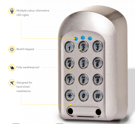 Comb MKII Temporary Access Password Visitor Keypad