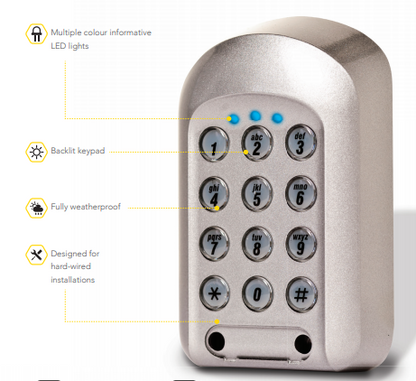 Comb MKII Temporary Access Password Visitor Keypad