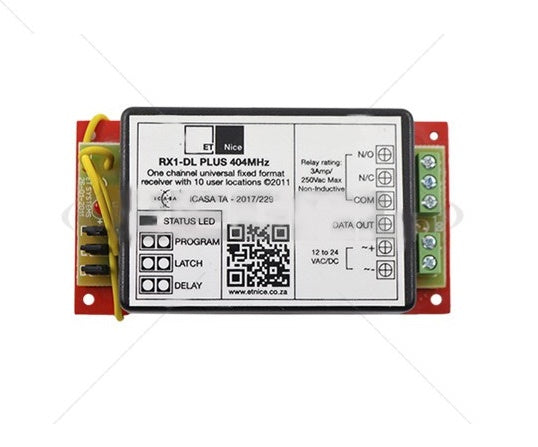 ET 1 Channel 404MHz Universal Learning Receiver