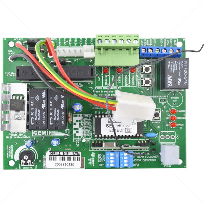 Gemini 12V DC Slider PCB SEL — SecureRite