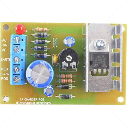 13.8VDC 1A Battery Charger PCB