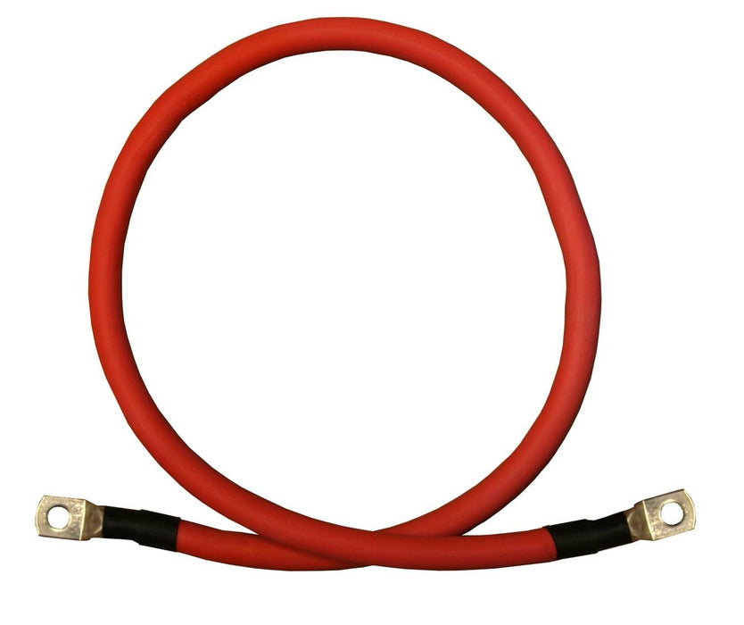 500mm Battery Inverter Connector Cable - Single Red/Black