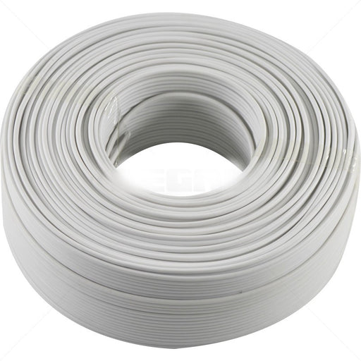 0.5mm Stranded White Ripcord 100m Cable