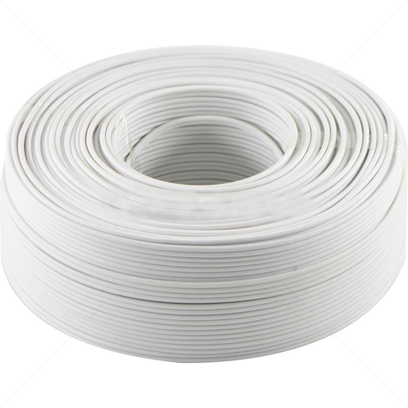ripcord ribbed cord 0.5 white wiring cable