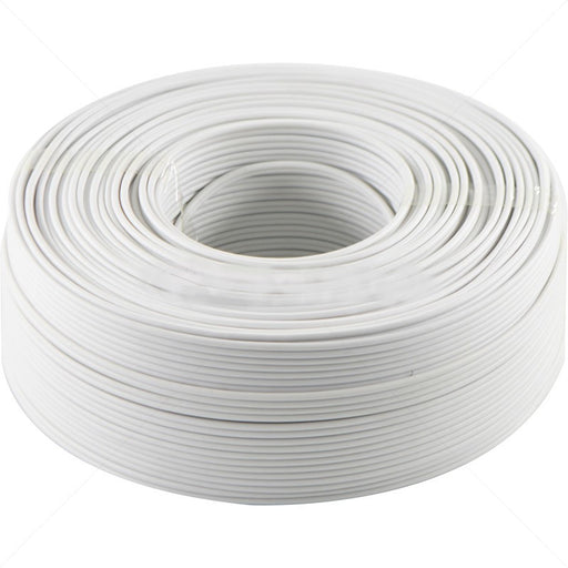 ripcord ribbed cord 0.5mm white wiring cable