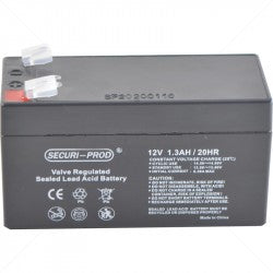 securi-prod 12V 1.3AH sealed lead acid battery for gate and garage door operators from power kingdom