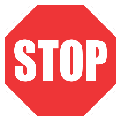 BoomGate Small PVC Stop Sign