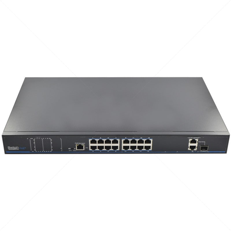 UTEPO 16 Port 10/100 PoE + 2 Gb TP + 1Gb SFP Uplink Switch